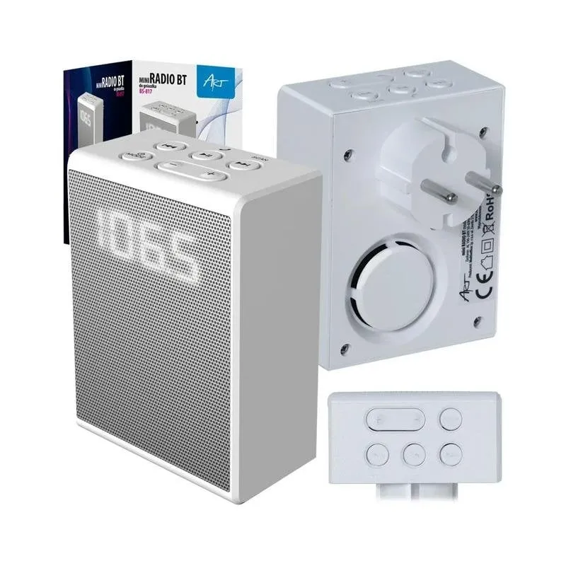 Radio compatta ART BS-817W Bluetooth 5.0 bianco