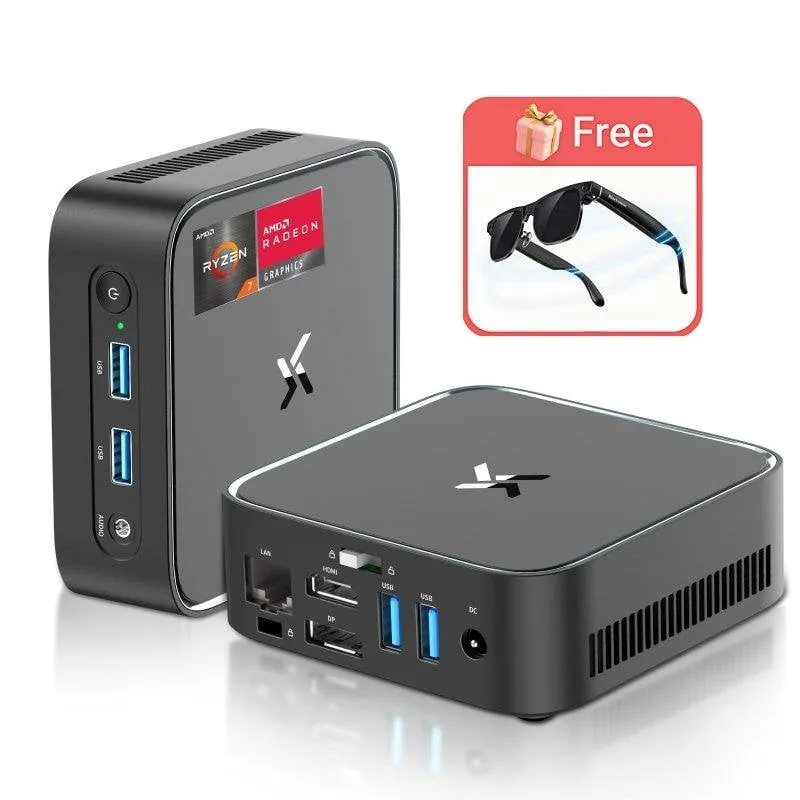 Mini PC Huidun H80 AMD Ryzen 7 3700U 16GB 512GB SSD Radeon Vega 10 Windows 11 Pro