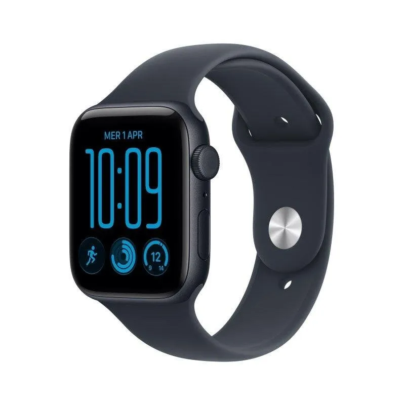 Apple Watch SE 3 GPS + Cellular 44mm Alluminio Mezzanotte con Cinturino Sportivo Mezzanotte M/L