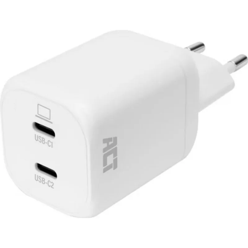 Caricatore USB-C ACT 100W GaN 2 Porte Power Delivery