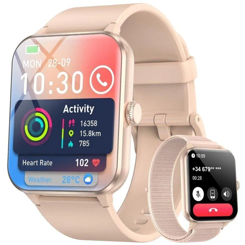 Blackview R50 Watch Bluetooth 1,85'' Rosa Cinturino Nylon Silicone S/M