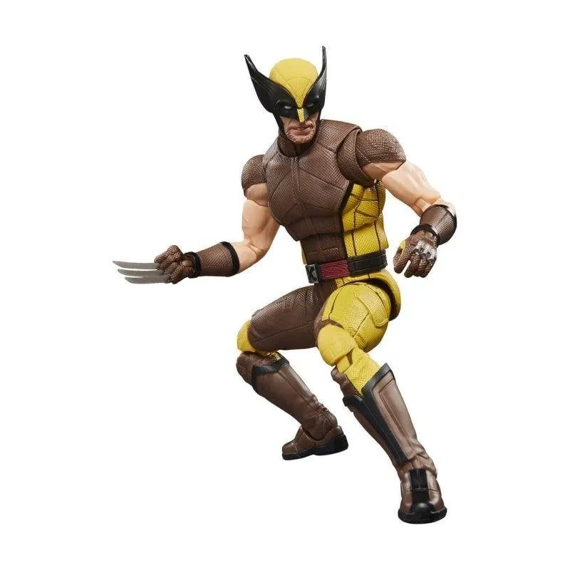 Figura Hasbro Wolverine Brown Suit Deadpool & Wolverine Marvel Legends Articolata 15 cm
