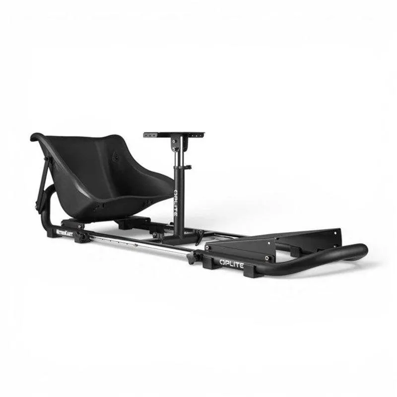 Cockpit da corsa Oplite Nitrokart V2 nero telaio estensibile sedile regolabile