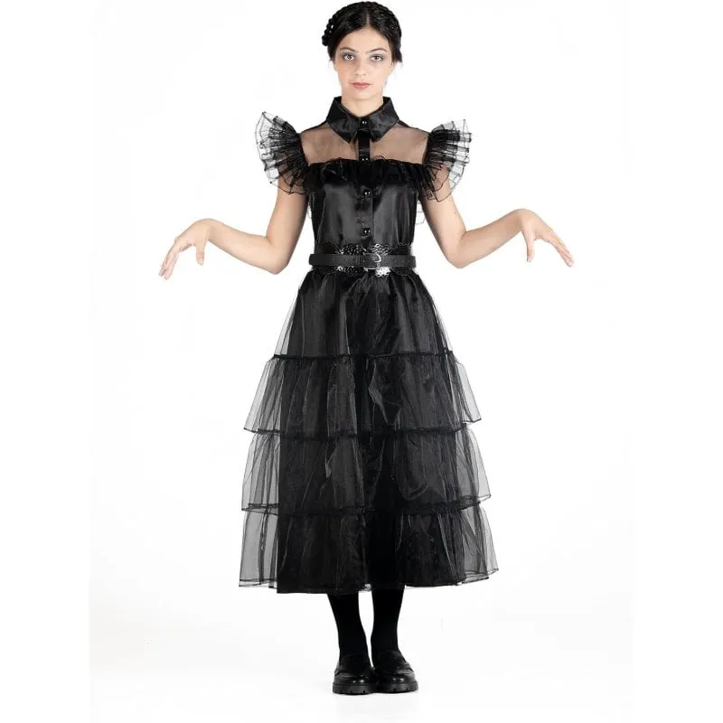 Costume Ciao Wednesday Addams Ballo Miércoles Addams Taglia M