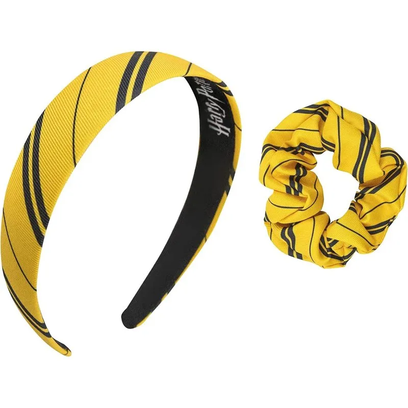Set Harry Potter Cineréplicas Hufflepuff Cerchietto Giallo Nero Poliestere