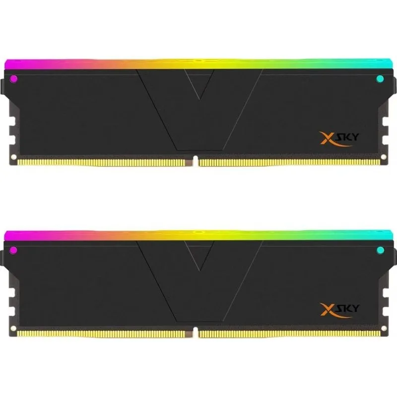 Memoria RAM V-Color Manta XSky RGB 32GB 2x16GB DDR5 6000MHz CL28 AMD EXPO Nero