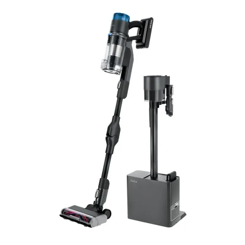 Aspirapolvere senza Fili Amica VMB Zonda Turbo 600W 60 min HEPA 0,3L Nero Blu