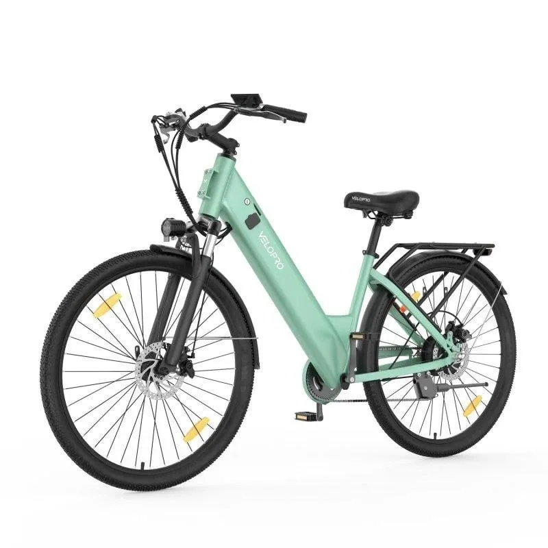 Bicicletta Elettrica Urbana Velopro C1 250W 36V 13Ah 7 Velocità Shimano Verde