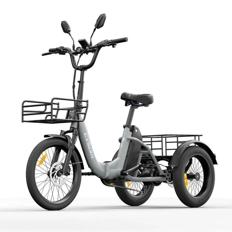 Triciclo Elettrico Cysum Ag1 Pro 750W 48V 20Ah 20" - Grigio