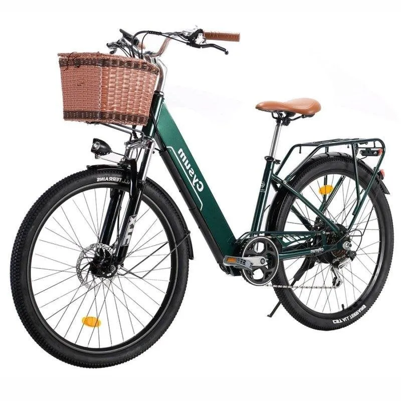 Bicicletta Elettrica Cysum Cityrun-26 250W 36V10Ah Verde 26