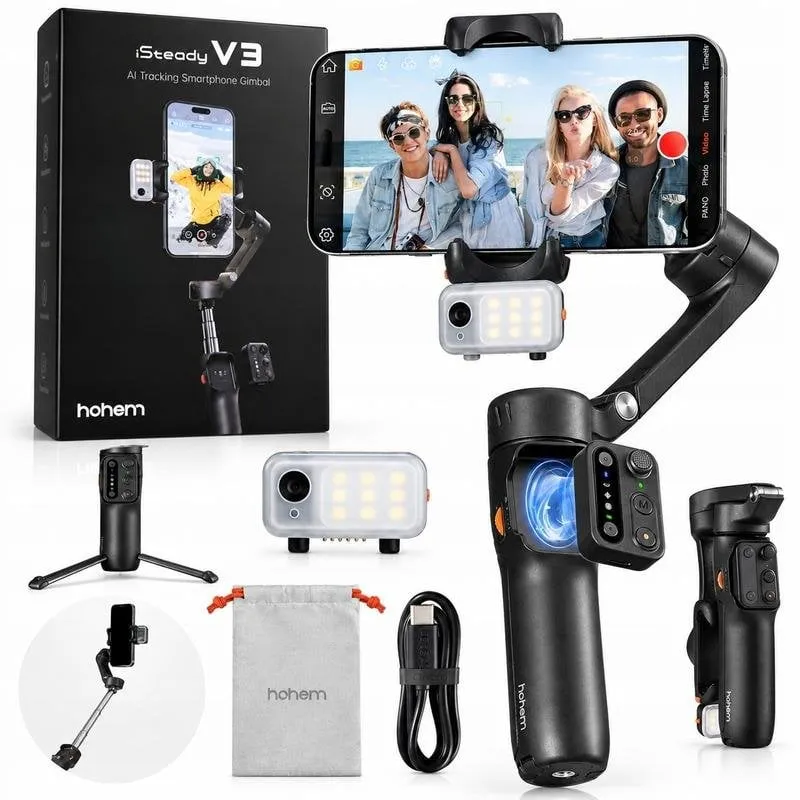 Gimbal Hohem iSteady V3 Tracker AI Magnetico