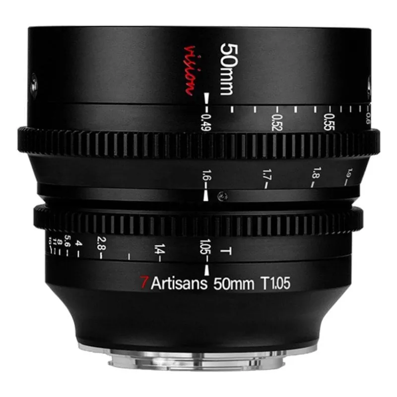 Obiettivo 7Artisans Vision 50mm T1.05 Montatura Fujifilm X Manuale Nero