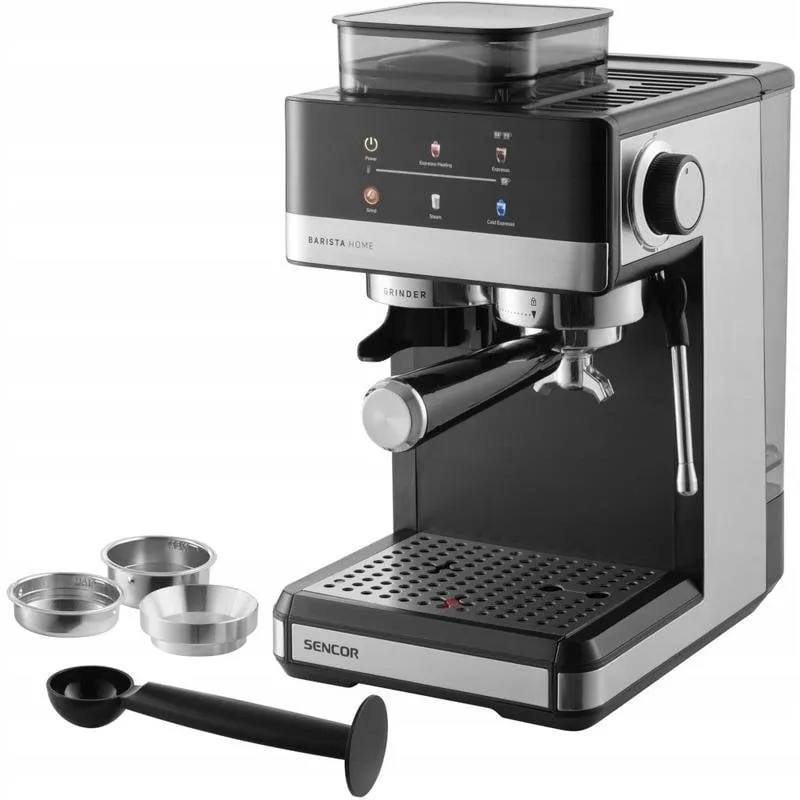 Macchina da caffè espresso Sencor SES 5000SS 1,8 L 20 bar con macinacaffè integrato
