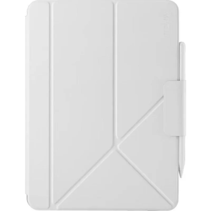 Custodia Pitaka MagEZ Folio 3 per iPad Air 11 bianca in pelle sintetica