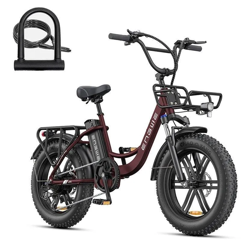Bicicletta Elettrica Engwe L20 Boost 20" 48V 13Ah 250W 75Nm Rossa