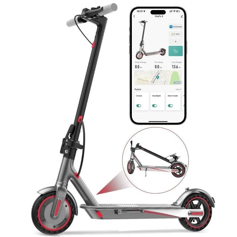Monopattino elettrico OOKTEK V8 250W Autonomia 25km Ruote 8,5" Freno a tamburo