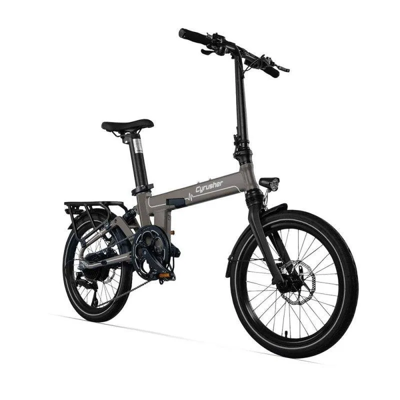 Bicicletta Elettrica Pieghevole Cyrusher Sonder 250W 48V 10Ah Grigio