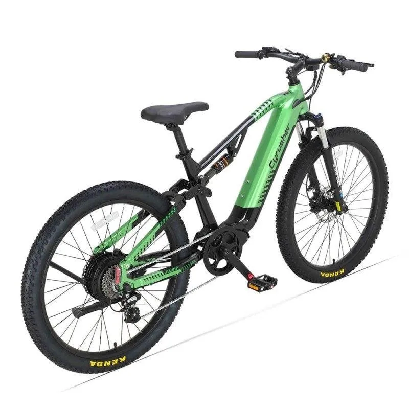 Bicicletta Elettrica Cyrusher Flex Batteria LG 48V 15Ah Sospensione Totale Motore 250W