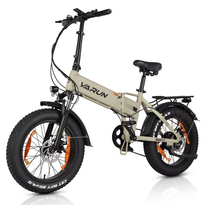 Bicicletta elettrica VARUN S20-1 20" Pieghevole Pneumatici larghi 48V 13Ah LCD