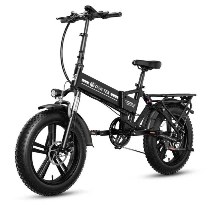 Bicicletta elettrica pieghevole Ook-tek E20 con sospensioni anteriori e posteriori