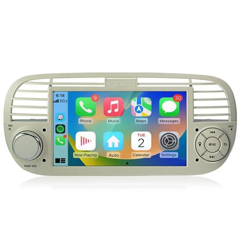 Autoradio 1DIN JUNSUN Fiat 500 CarPlay Android Auto DSP 64GB
