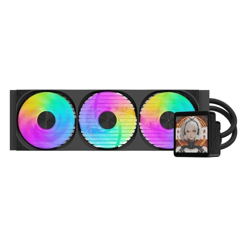 Raffreddamento Liquido darkFlash Dv360s Max 360mm 3 Ventole ARGB Display LCD