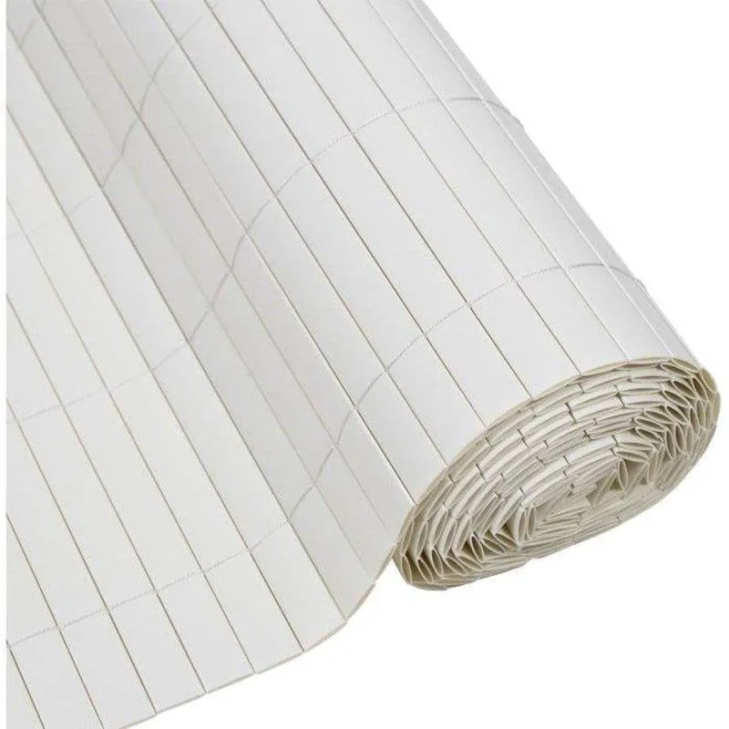 Canisse PVC Nature Doppia Faccia 1 x 3 m Bianco Anti-UV