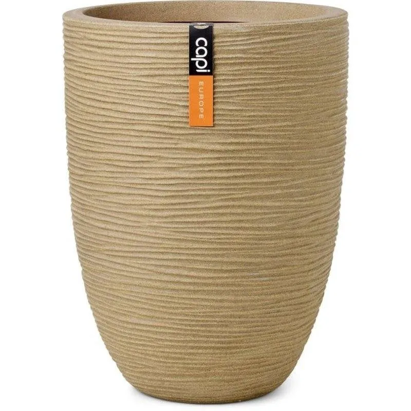Vaso Capi Rib NL Beige 46 cm Diametro x 58 cm Altezza