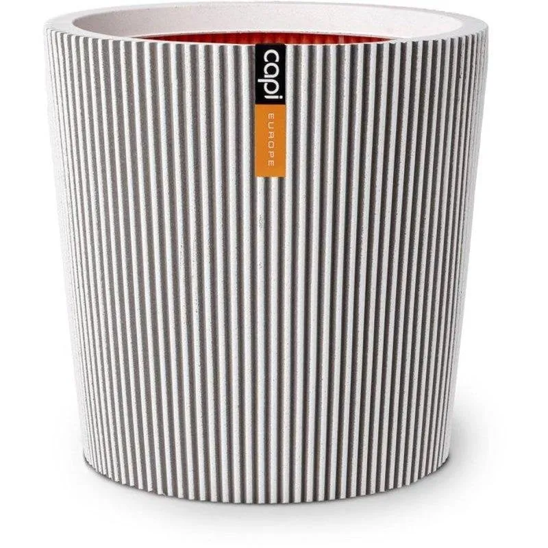 Vaso Groove NL conico Capi Europe con strato isolante avorio 45x41 cm