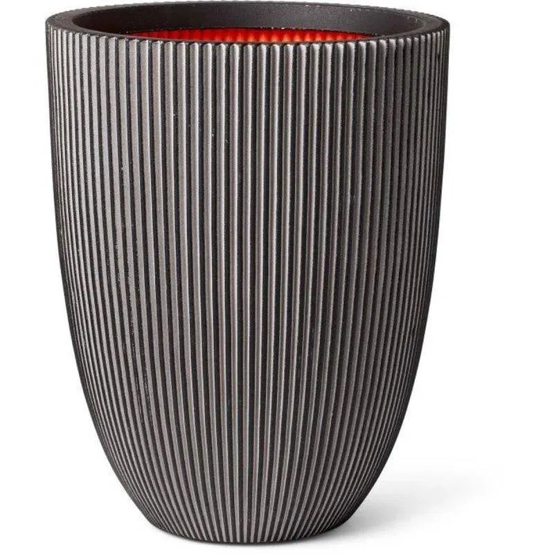 Vaso Capi Europe Groove NL Antracite 34x46 cm Polietilene Riciclato