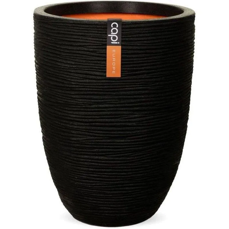 Vaso Nature Rib Basso Nero Capi 46x58 cm 75 L