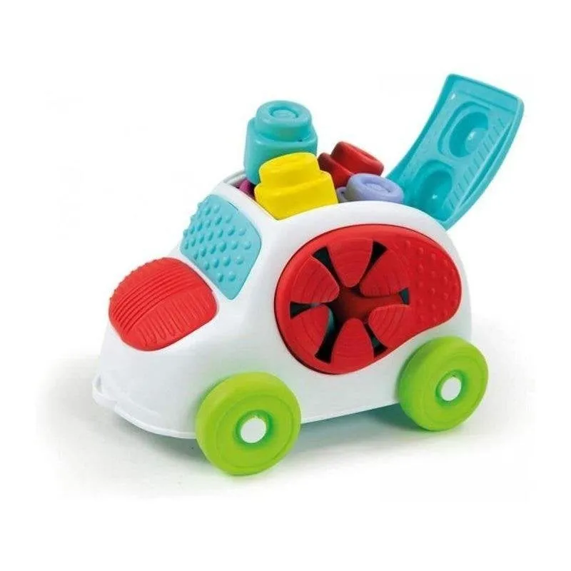 Giocattolo Clementoni Clemmy Carro Sensorial 8 Blocchi Morbidi Lavabili
