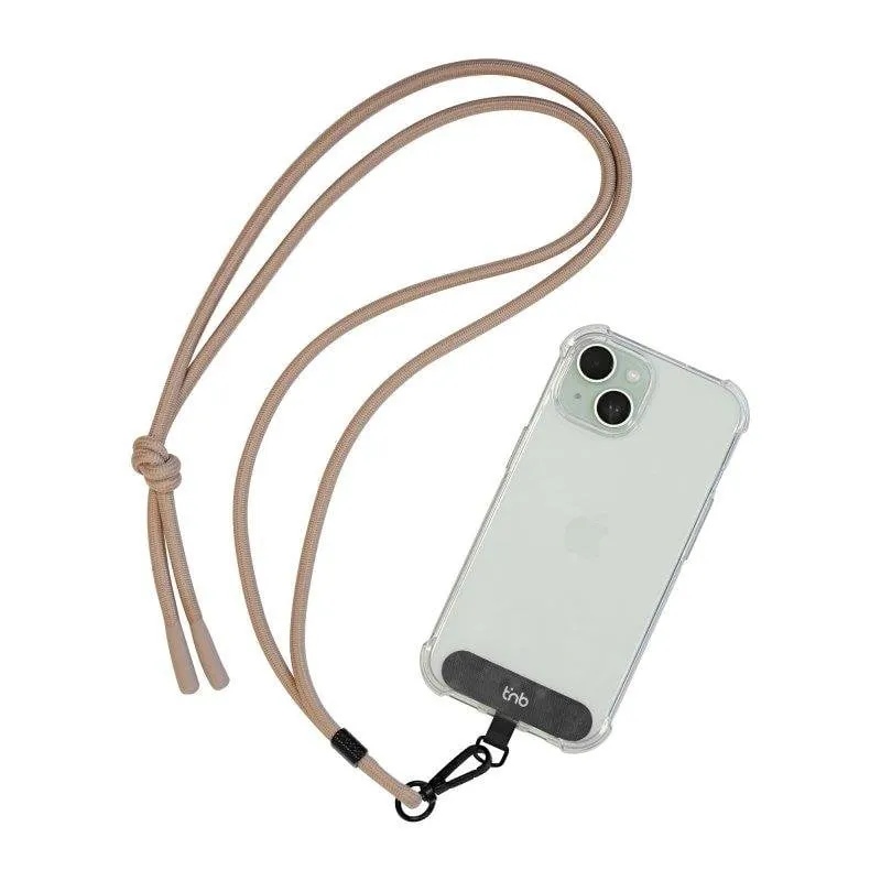Laccio per smartphone TnB NECKPHNU Universale Beige regolabile