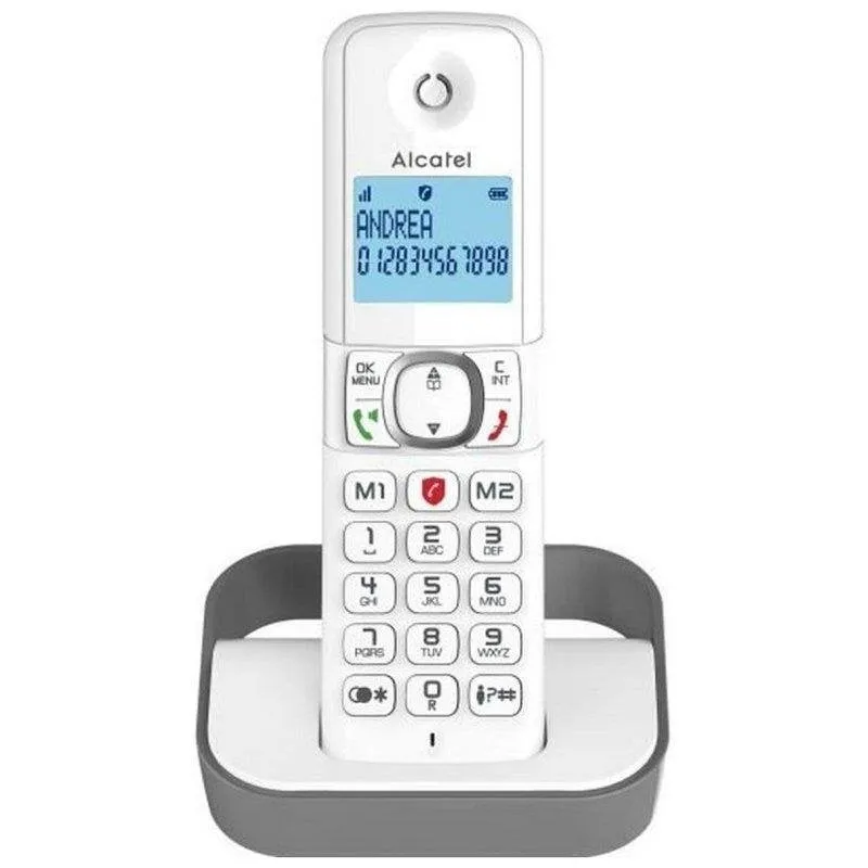 Telefono fisso cordless Alcatel F860 Grigio Vivavoce