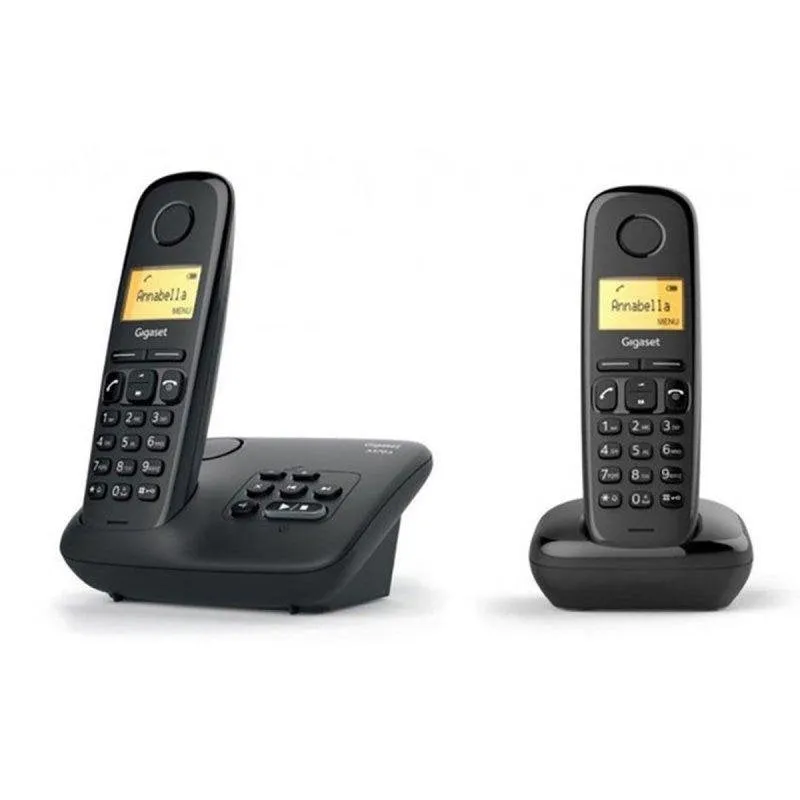 Telefono cordless Gigaset AL170A Duo DECT Segreteria 2 Terminali
