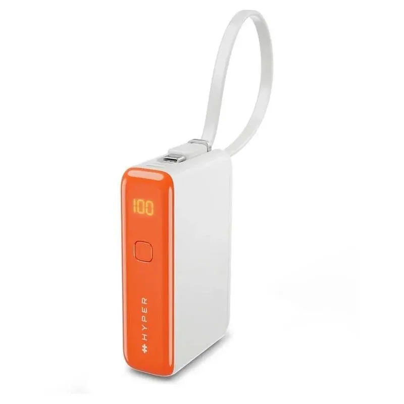 Power Bank Hyper HJ5401OGGL 10000 mAh 30 W Idonea per aereo Arancione