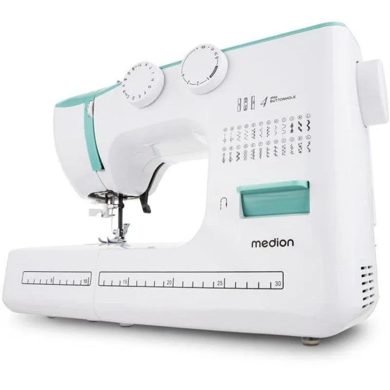 Macchina da cucire Medion SM60 24 punti 700 ppm LED turchese