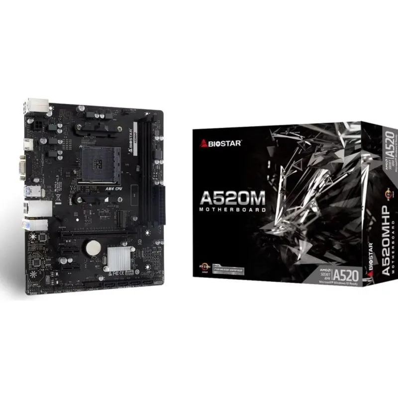 Scheda madre Biostar A520MHP 2.0 AMD A520 AM4 SO-DIMM Micro ATX Bluetooth