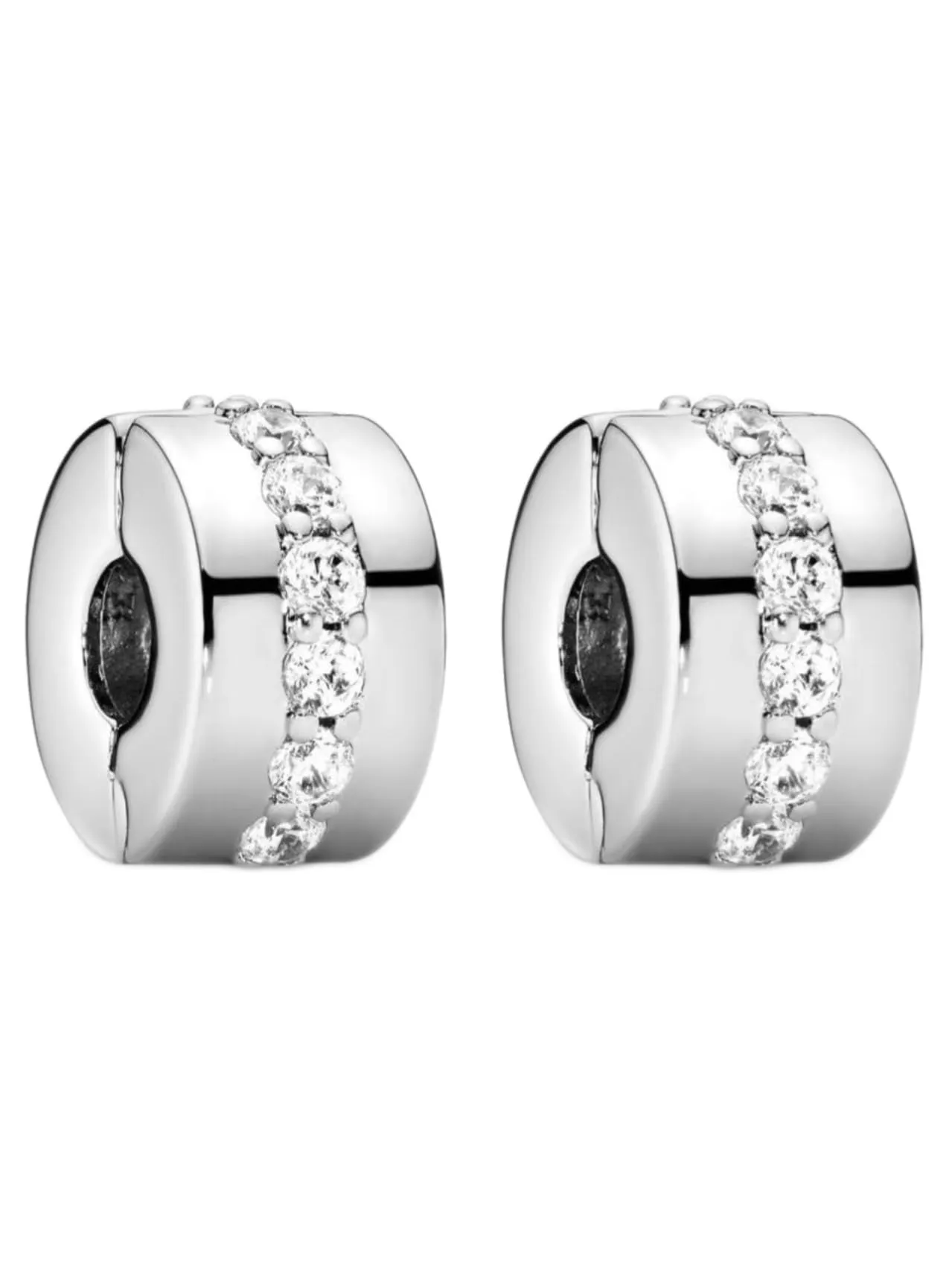 WEIMU Charms Ferma-perle in vero argento sterling 925 per bracciali, ferma-ciondoli per braccialetti con perle, perle ferma-ciondoli, m, Argento sterling, Zirconia cubica
