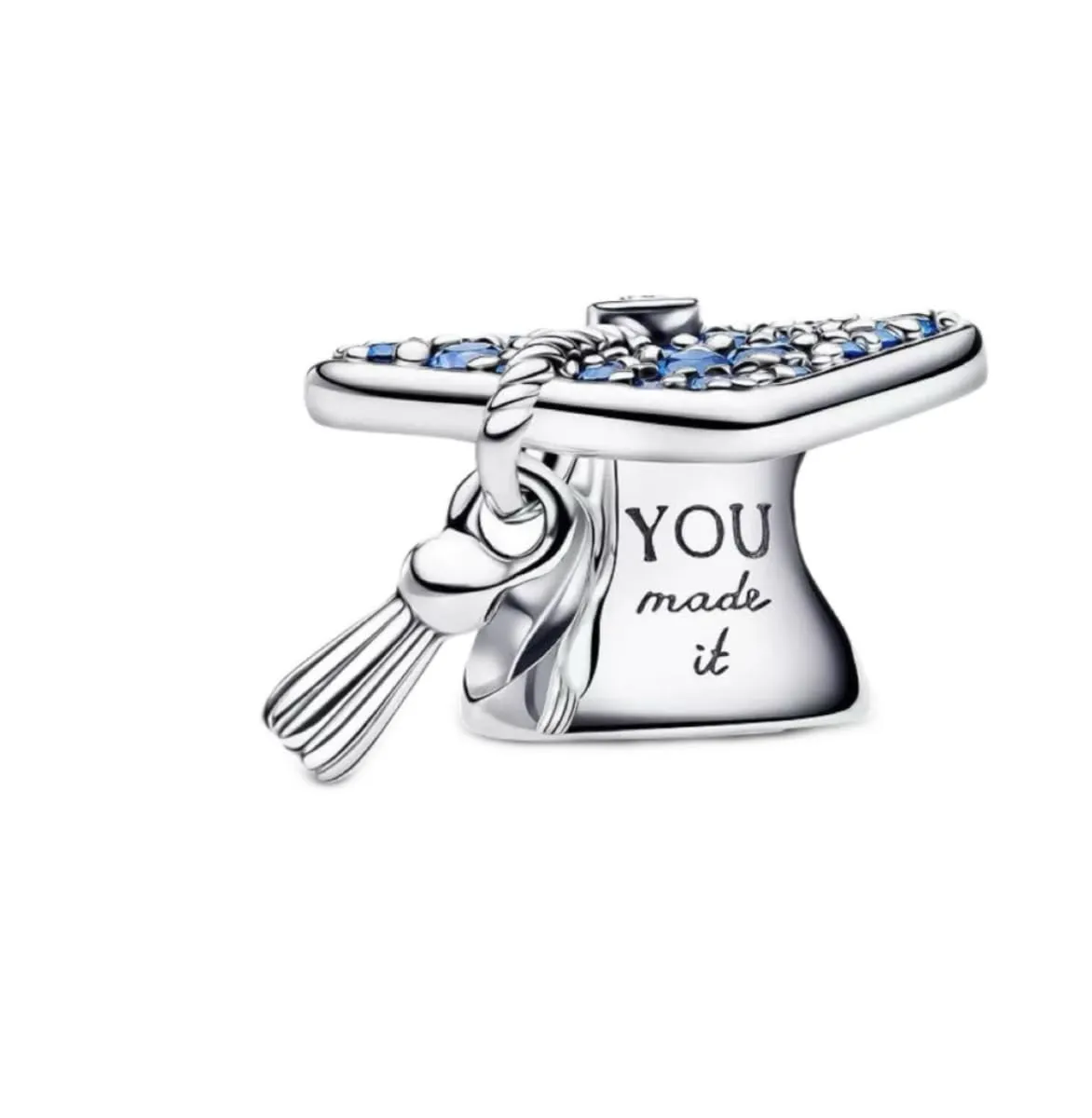 WEIMU Ciondoli in argento S925 per bracciali, ciondoli a forma di perline, compatibili con braccialetti e collane europei per donne, m, Argento sterling, Zirconia cubica