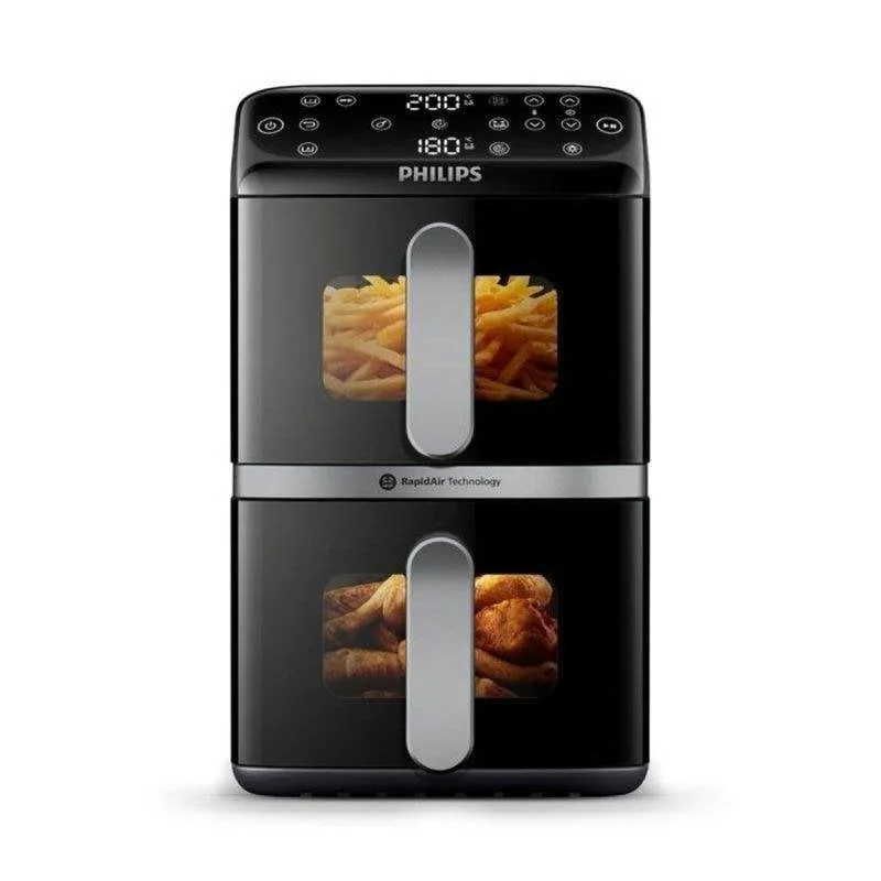 Friggitrice ad aria Philips Series 4000 Vertical Duo doppio cestello 10 L 2750 W