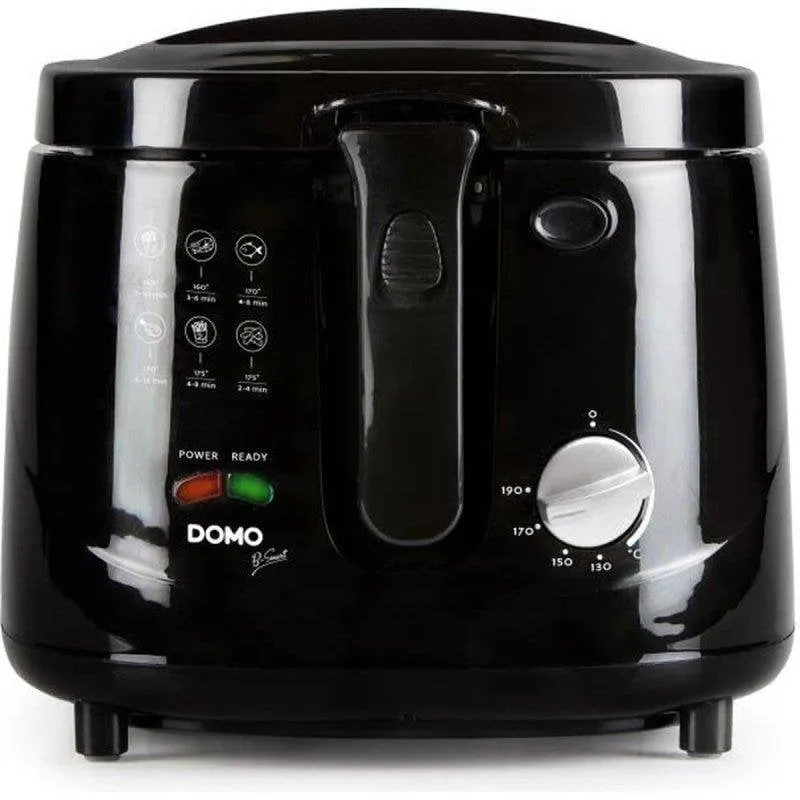 Friggitrice Domo DO461FR con Finestra 2,5 L 1800 W e Termostato Regolabile