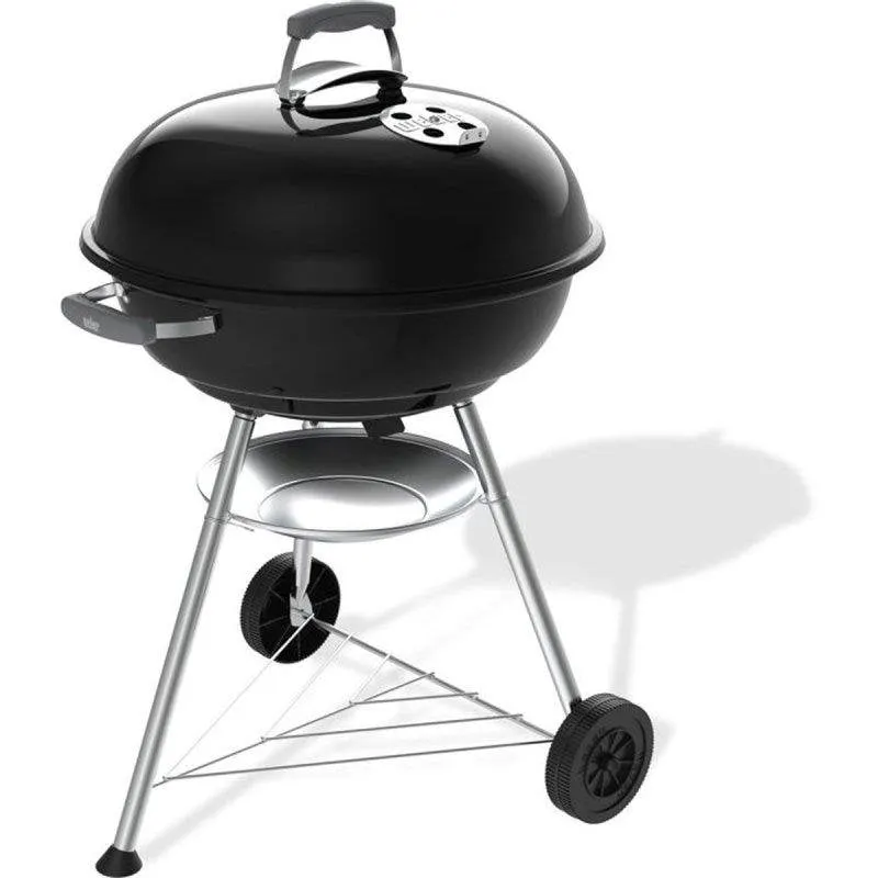 Barbecue Weber Compact Kettle 57 cm carbone 9 persone acciaio smaltato