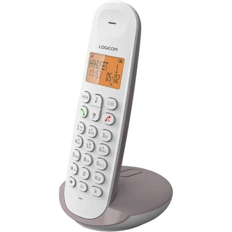 Telefono cordless Logicom Iloa 155t Taupe con segreteria e vivavoce