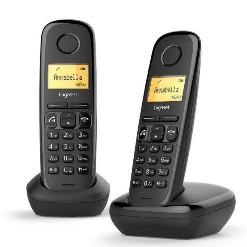 Telefono cordless Gigaset A270 Duo con ID chiamata, vivavoce, rubrica 80 contatti
