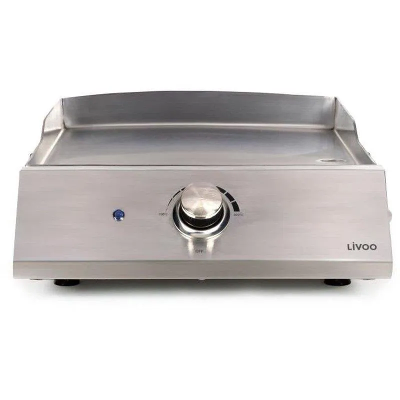 Piastra elettrica da tavola Livoo Doc292 2800 W acciaio inox 45x35 cm