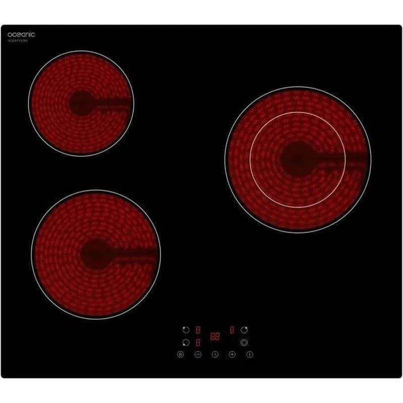 Piano cottura vetroceramica Oceanic OCEATV3Z60 3 zone 5200 W touch timer