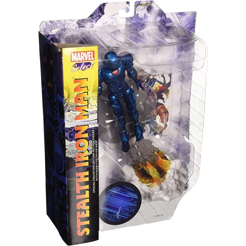 Figura Marvel Select Iron Man Stealth 20 cm Diorama PVC