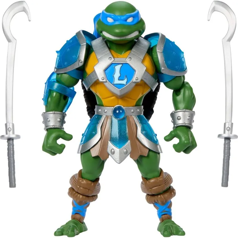 Figura Leonardo Turtles of Grayskull TMNT X MOTU snodata 15 cm