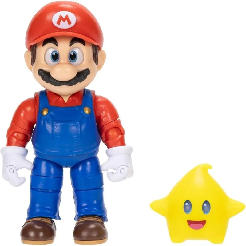 Figura Mario Nintendo Super Mario Galaxy Articolata 13 cm con Luma